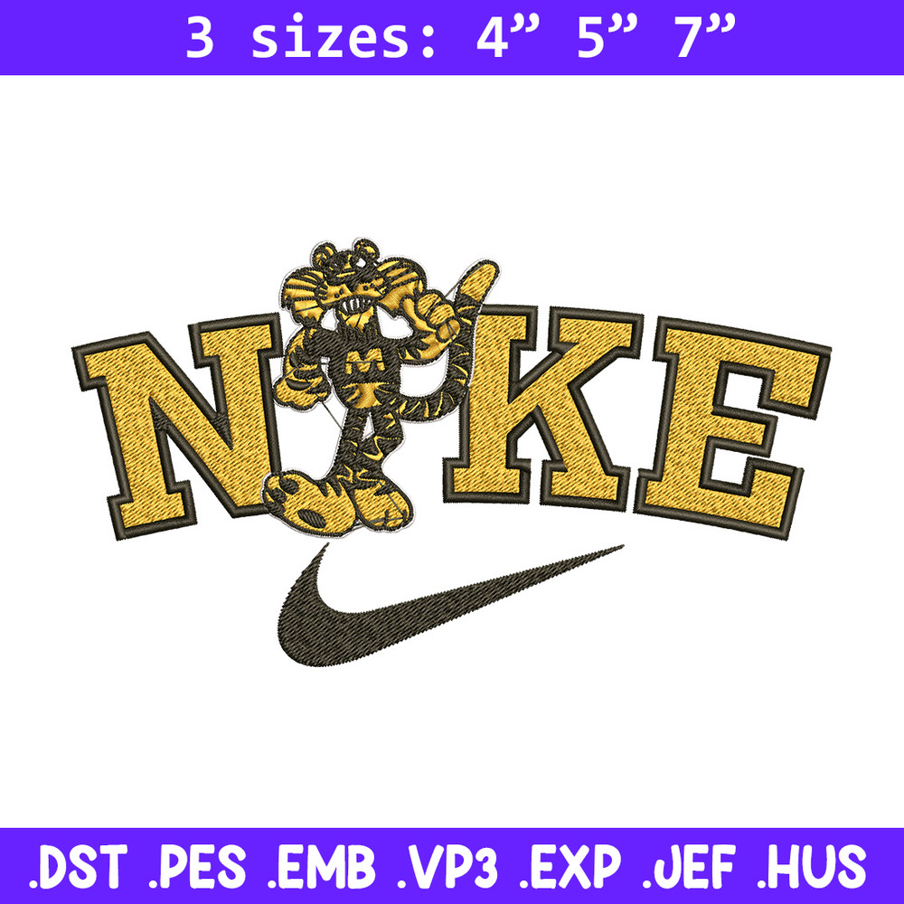 Missouri University embroidery design, Sport embroidery, Nike design, Embroidery file,Embroidery shirt, Digital download.jpg