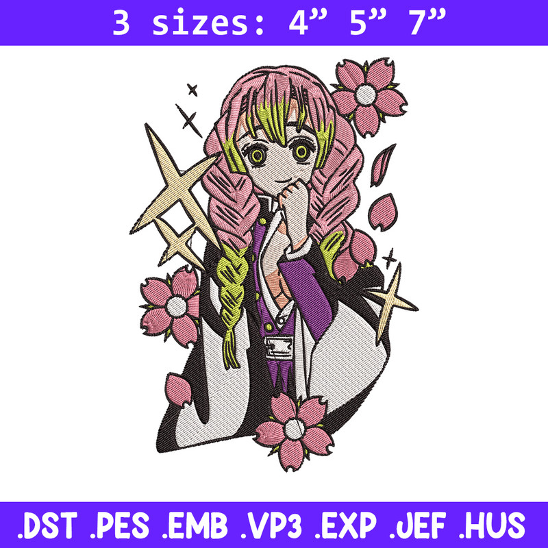 Mitsuri Embroidery Design, Demon slayer Embroidery, Embroidery File, Anime Embroidery,Anime shirt, Digital download.jpg