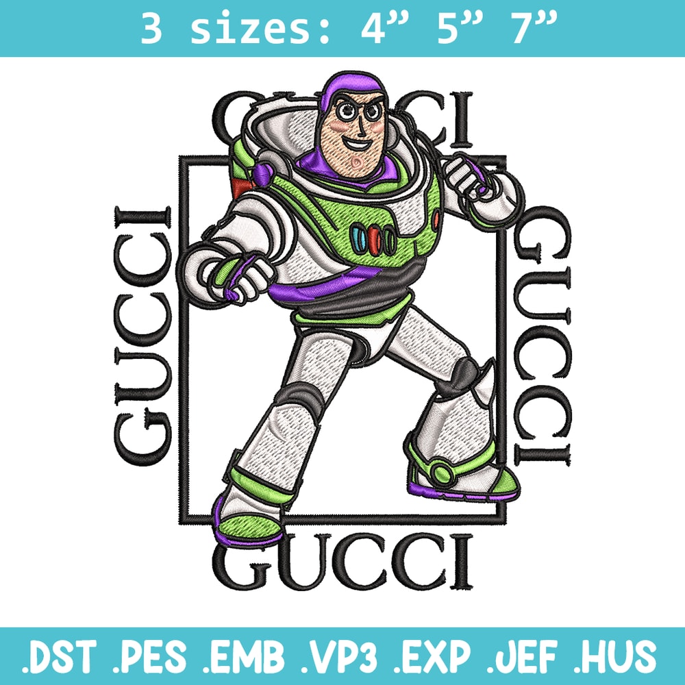 Buzz lightyear Gucci Embroidery design, Buzz lightyear Embroidery, cartoon design, Embroidery File, Digital download..jpg