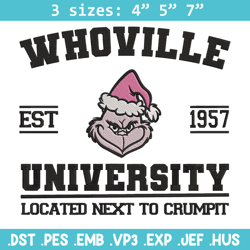 Grinch est 1957 Embroidery Design, Grinch Embroidery, Embroidery File, Chrismas Embroidery, Anime shirt,Digital download.jpg