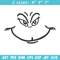 Grinch smile embroidery design,Grinch embroidery, Chrismas design, Embroidery shirt, Embroidery file, Digital download..jpg