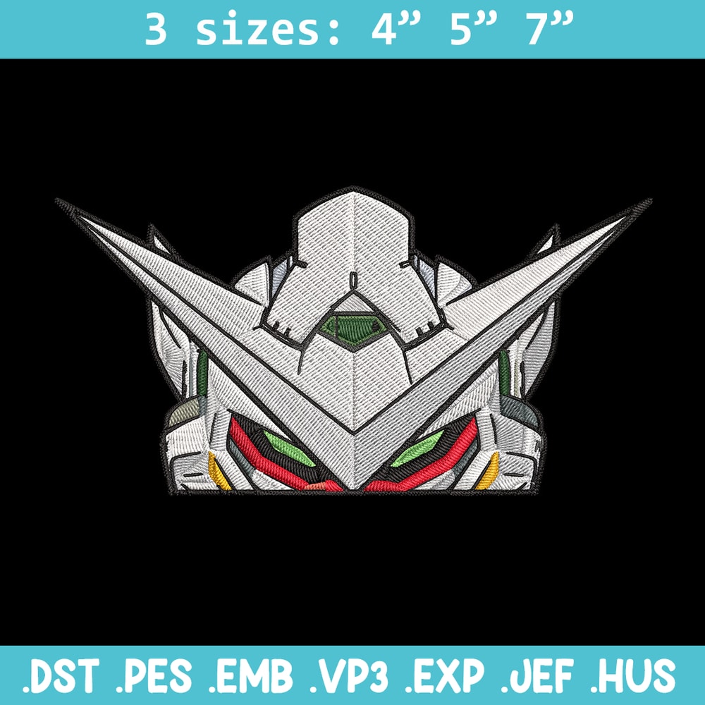 Gundam Peeker Embroidery Design, Gundam Embroidery, Embroidery File, Anime Embroidery, Anime shirt, Digital download.jpg