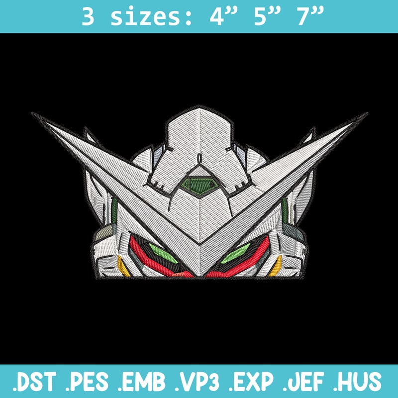 Gundam Peeker Embroidery Design, Gundam Embroidery, Embroidery File, Anime Embroidery, Anime shirt, Digital download.jpg