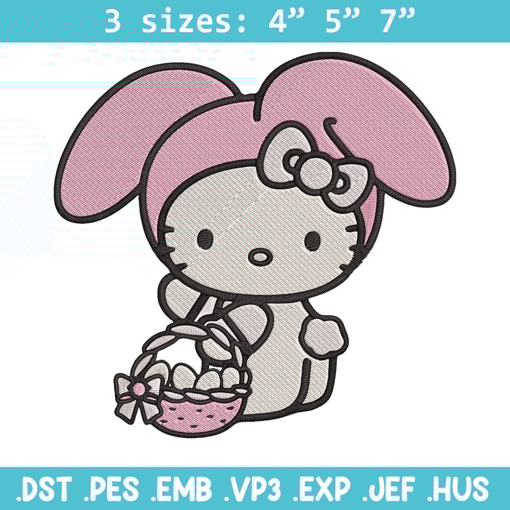 Hello Kitty Easter Embroidery Design, Hello kitty Embroidery, Embroidery File, Anime Embroidery, Digital download.jpg