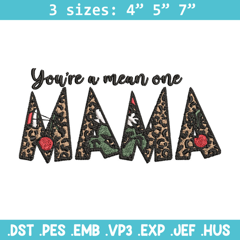 Mama Grinch Embroidery design, Mama Grinch Embroidery, logo design, Embroidery File, logo shirt, Instant download..jpg