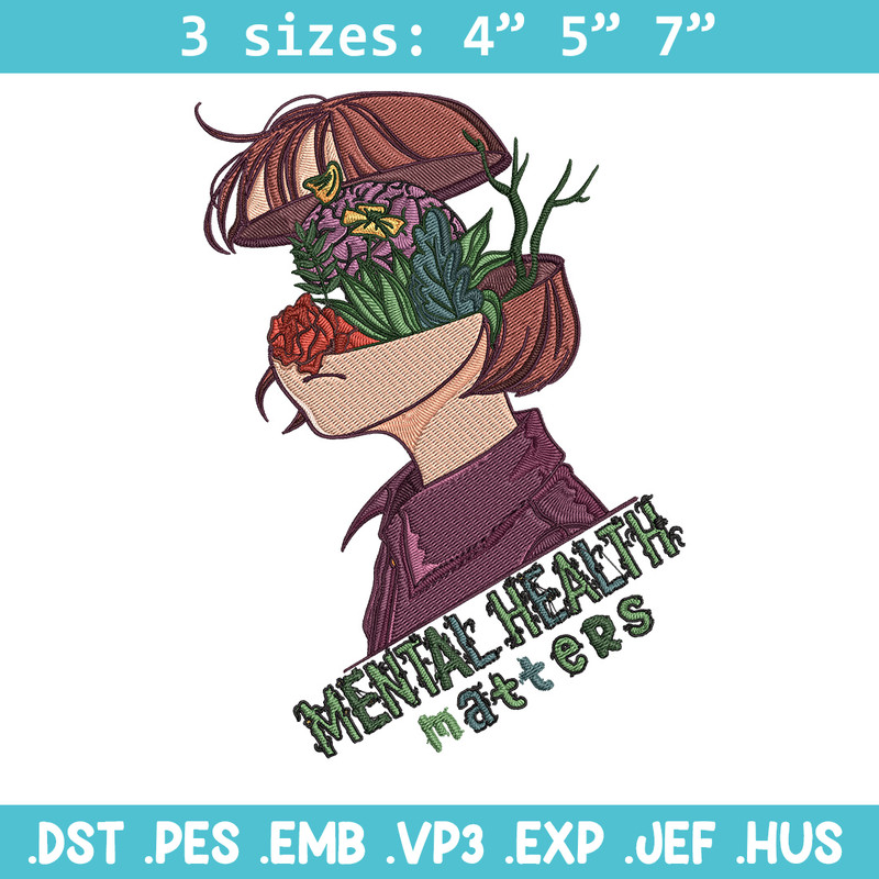 Mental Health Embroidery Design, Matters Embroidery, Embroidery File, Anime Embroidery, Anime shirt, Digital download.jpg