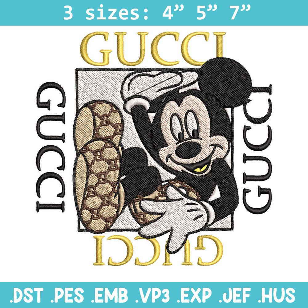 Mickey box gucci Embroidery Design, Gucci Embroidery, Brand Embroidery, Logo shirt, Embroidery File, Digital download.jpg