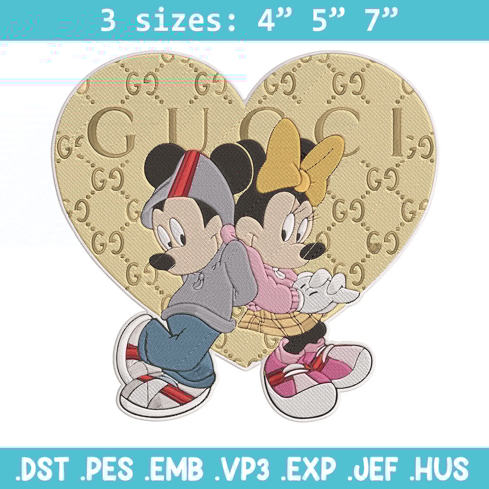 Mickey couple Embroidery Design, Mickey Embroidery, Embroidery File, Gucci Embroidery, Anime shirt, Digital download..jpg