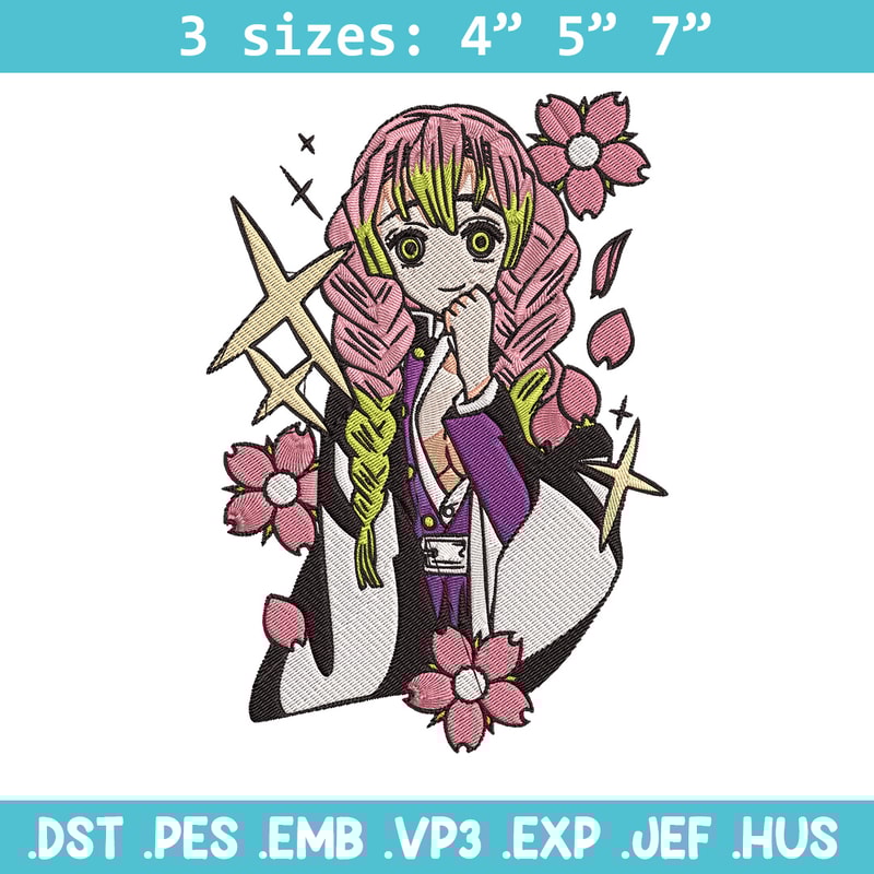 Mitsuri Embroidery Design, Demon slayer Embroidery, Embroidery File, Anime Embroidery,Anime shirt, Digital download.jpg