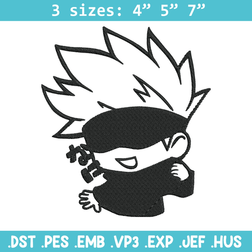 Gojo cute Embroidery Design,Jujutsu Embroidery, Embroidery File, Anime Embroidery, Anime shirt, Digital download.jpg
