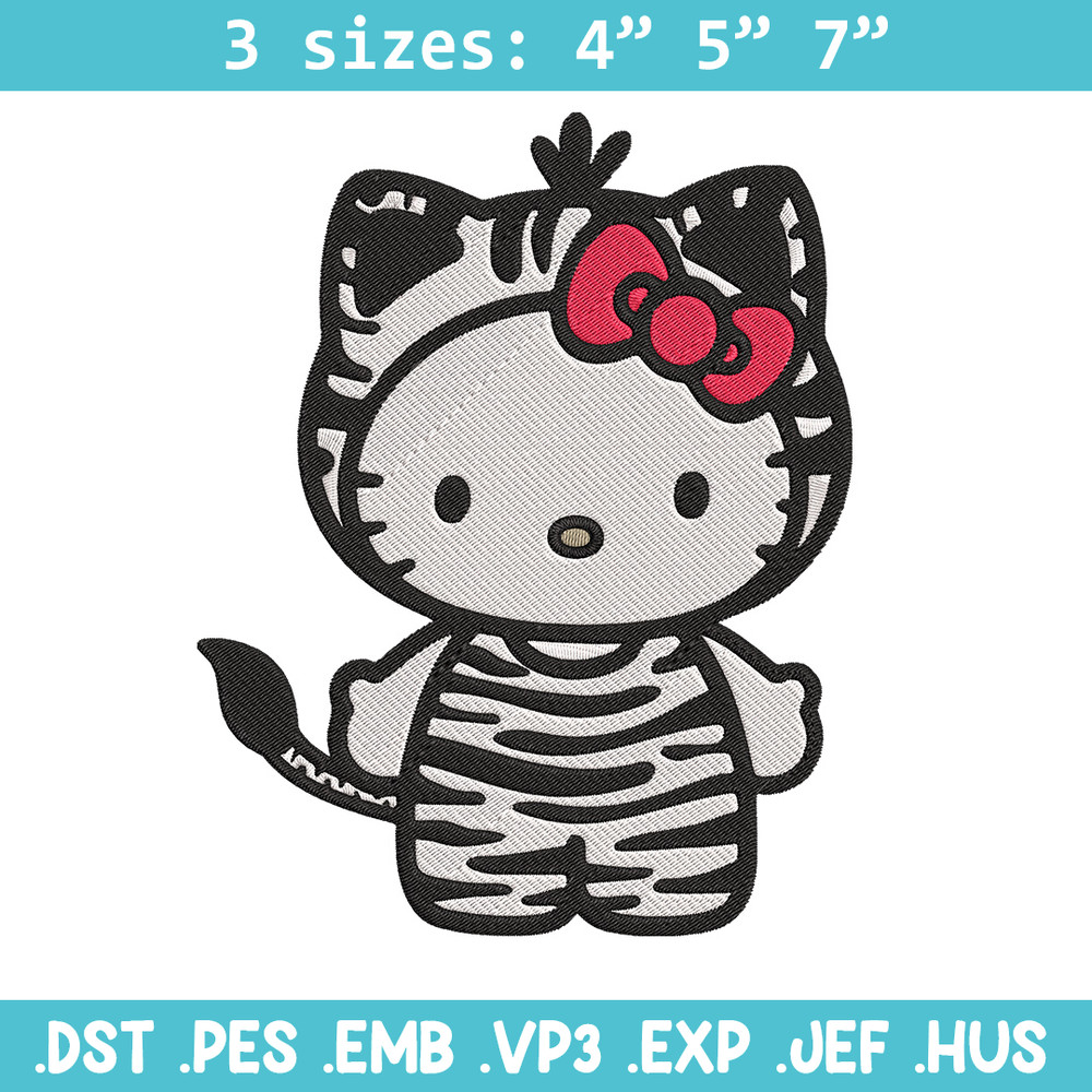 Hello Kitty sticker Embroidery Design, Hello kitty Embroidery, Embroidery File, Anime Embroidery, Digital download.jpg