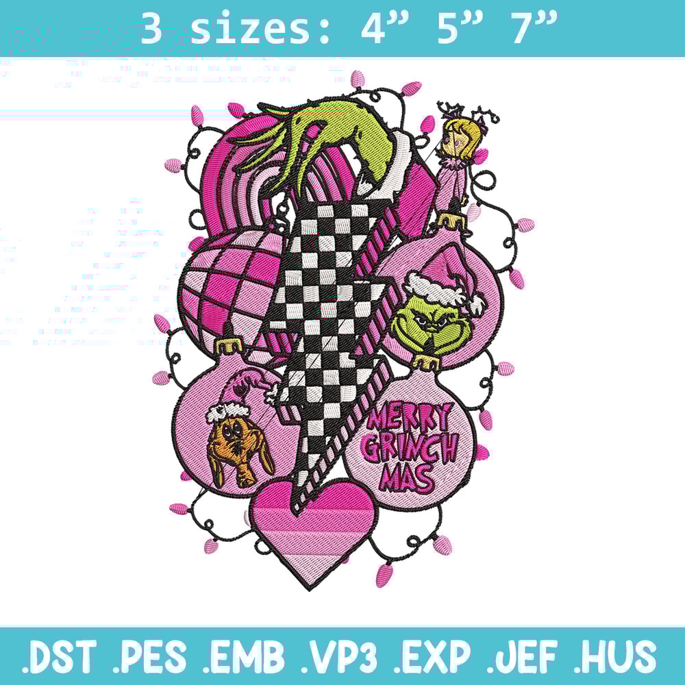 Merry grinchmas Embroidery Design, Grinch Embroidery, Embroidery File, Chrismas Embroidery, Anime shirt,Digital download.jpg