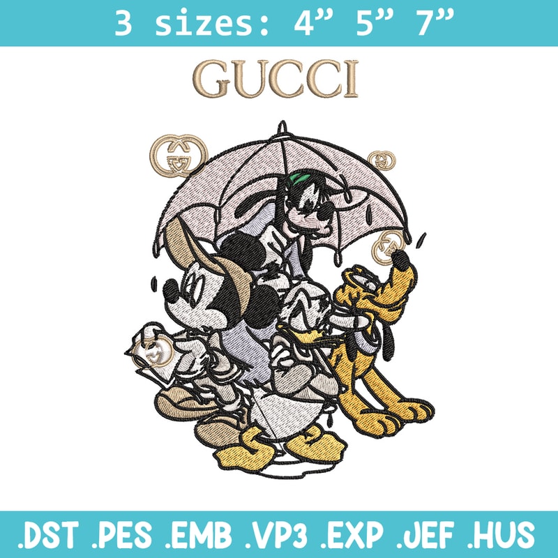 Mickey friends Embroidery Design, Gucci Embroidery, Brand Embroidery, Logo shirt, Embroidery File, Digital download.jpg