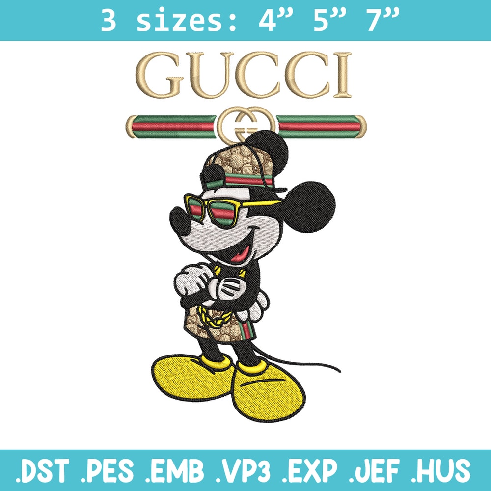 Mickey gucci Embroidery Design,Gucci Embroidery, Embroidery File, Logo shirt, Sport Embroidery, Digital download.jpg