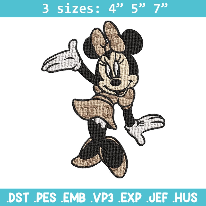 Minnie funny Embroidery Design, Gucci Embroidery, Brand Embroidery, Embroidery File, Logo shirt, Digital download.jpg