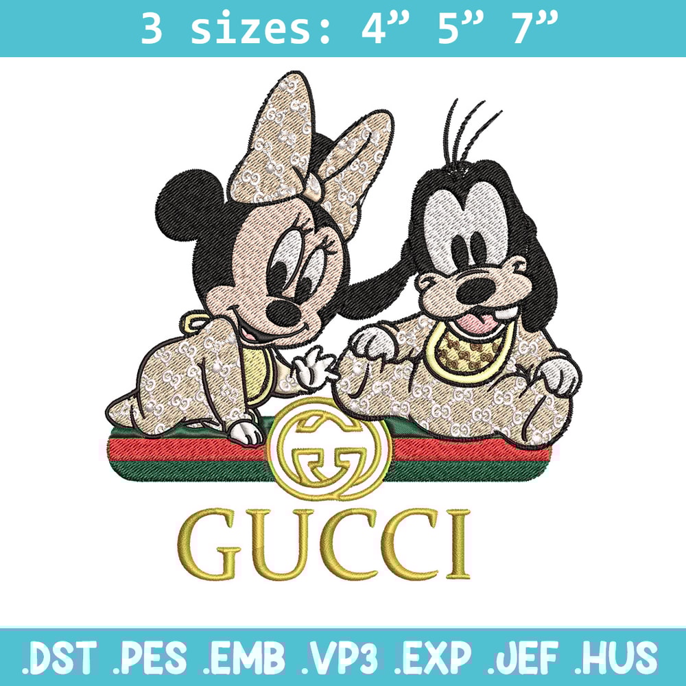 Minnie goofy baby Embroidery Design, Gucci Embroidery, Embroidery File, Logo shirt, Sport Embroidery, Digital download..jpg