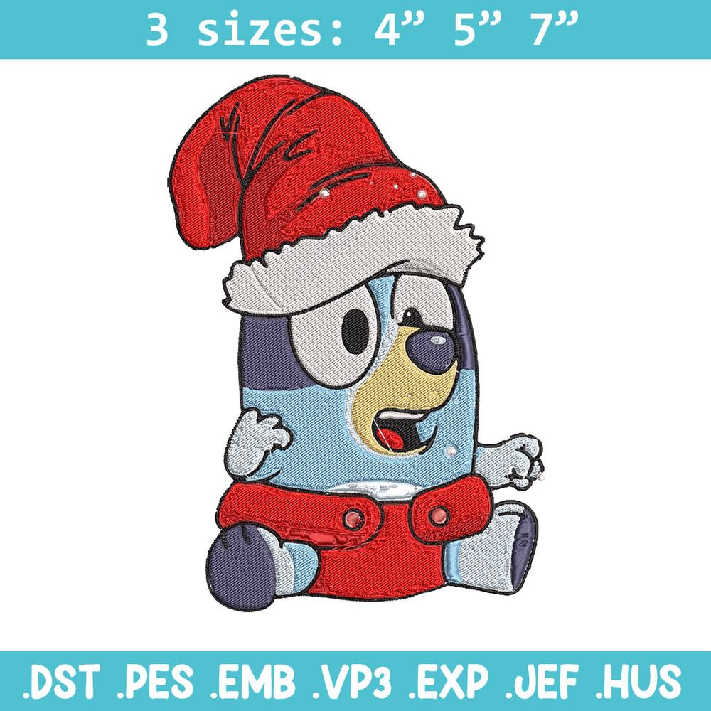 Bluey baby Embroidery Design, Bluey Embroidery, Embroidery File, Chrismas Embroidery,Anime shirt, Digital download..jpg