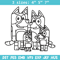 Bluey family Coloring Pages Embroidery, Bluey cartoon Embroidery, Embroidery File, cartoon design, Digital download..jpg