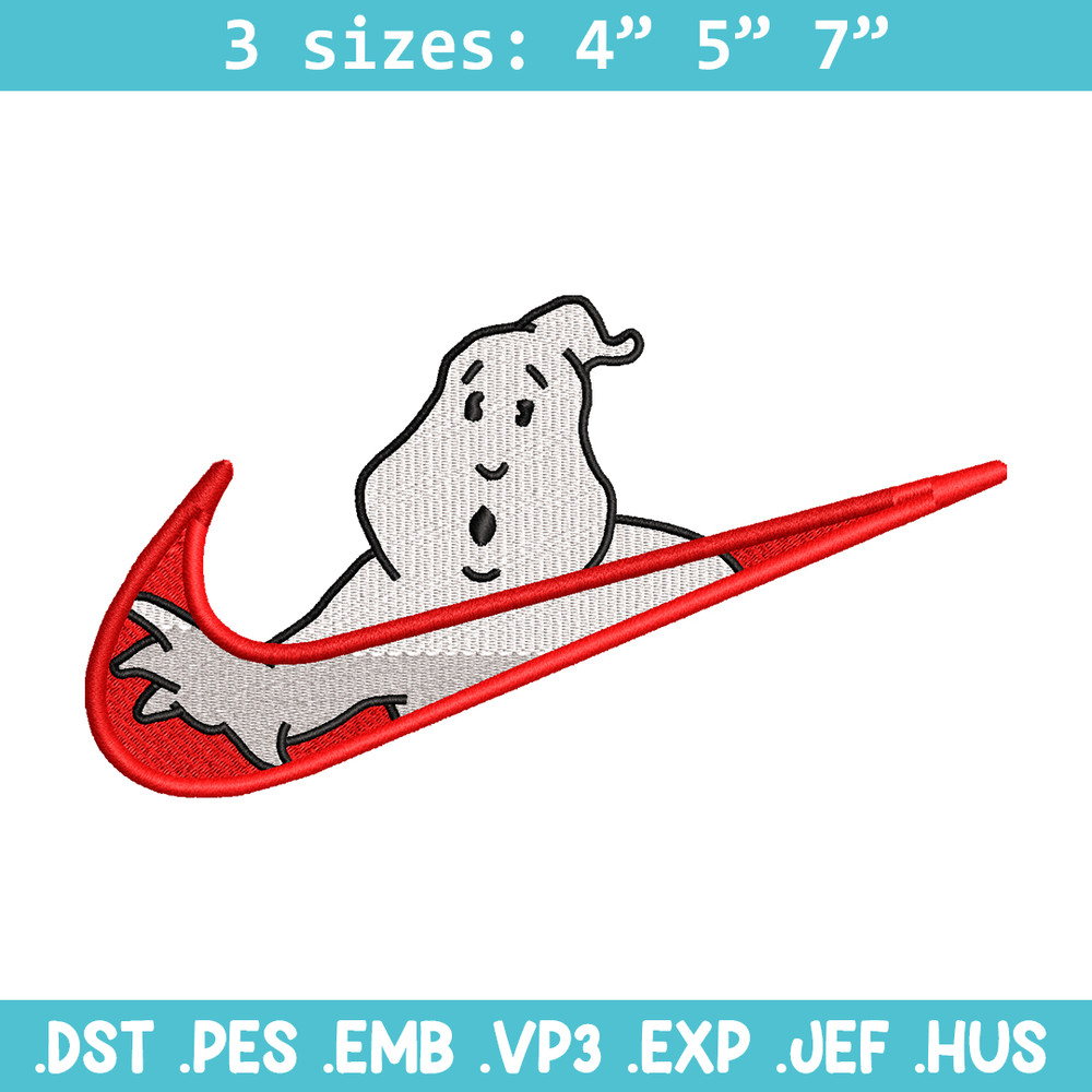Casafantasmas nike embroidery design, Ghostbusters embroidery, nike design, movie design, movie shirt, Digital download.jpg