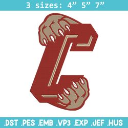 charleston cougars logo embroidery design, ncaa embroidery, sport embroidery, logo sport embroidery,embroidery design