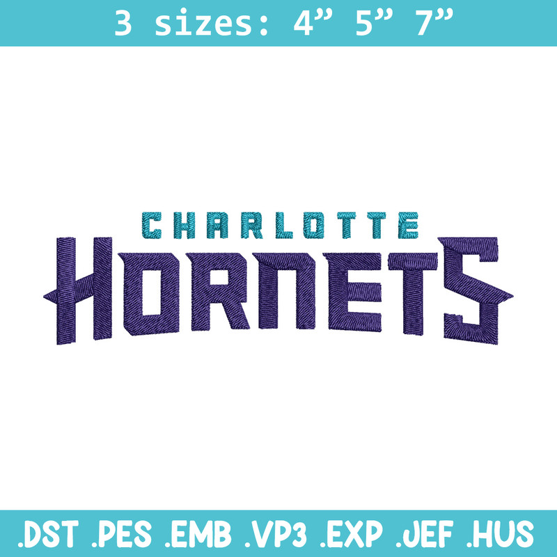 Charlotte Hornets logo embroidery design,NBA embroidery, Sport embroidery, Embroidery design,Logo sport embroidery.jpg