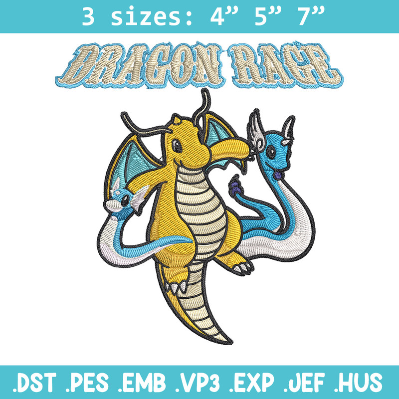 Dragonite Embroidery Design, Pokemon Embroidery, Embroidery File, Anime Embroidery,Anime shirt, Digital download.jpg