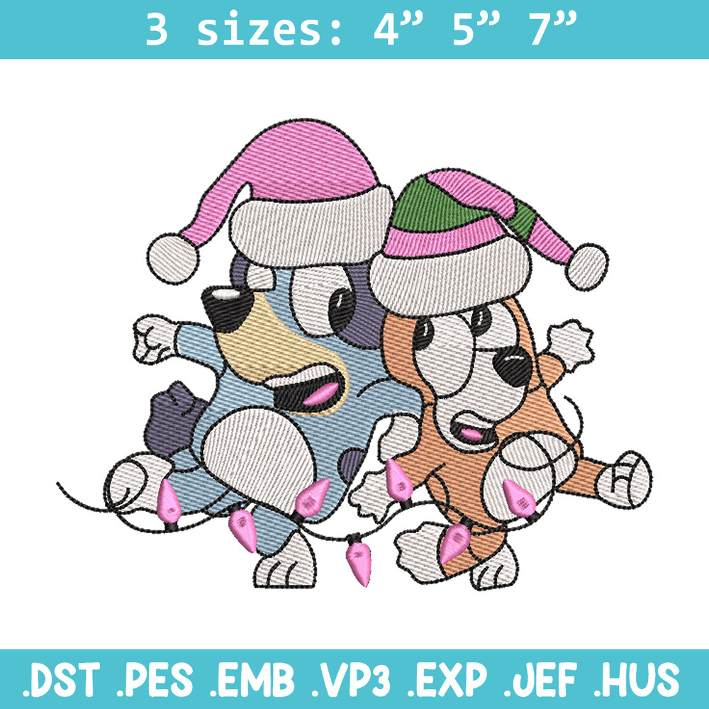 Bluey bingo embroidery design, Bluey embroidery, Chrismas design, Embroidery file, Embroidery shirt, Digital download.jpg