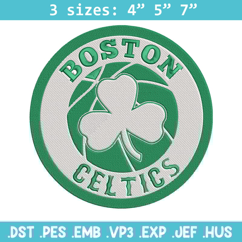 Boston Celtics logo embroidery design,NBA embroidery, Sport embroidery, Logo sport embroidery, Embroidery design.jpg