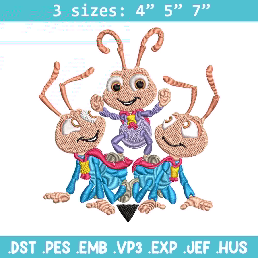 Bug's Life logo Embroidery design, Bug's Life logo Embroidery, cartoon design, Embroidery File, Digital download..jpg