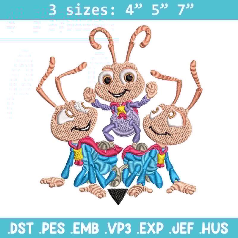 Bug's Life logo Embroidery design, Bug's Life logo Embroidery, cartoon design, Embroidery File, Digital download..jpg