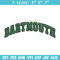 Dartmouth logo embroidery design, Baseball embroidery, Sport embroidery, logo sport embroidery, Embroidery design.jpg