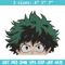 Deku face Embroidery Design, Mha Embroidery, Embroidery File, Anime Embroidery, Anime shirt, Digital download.jpg