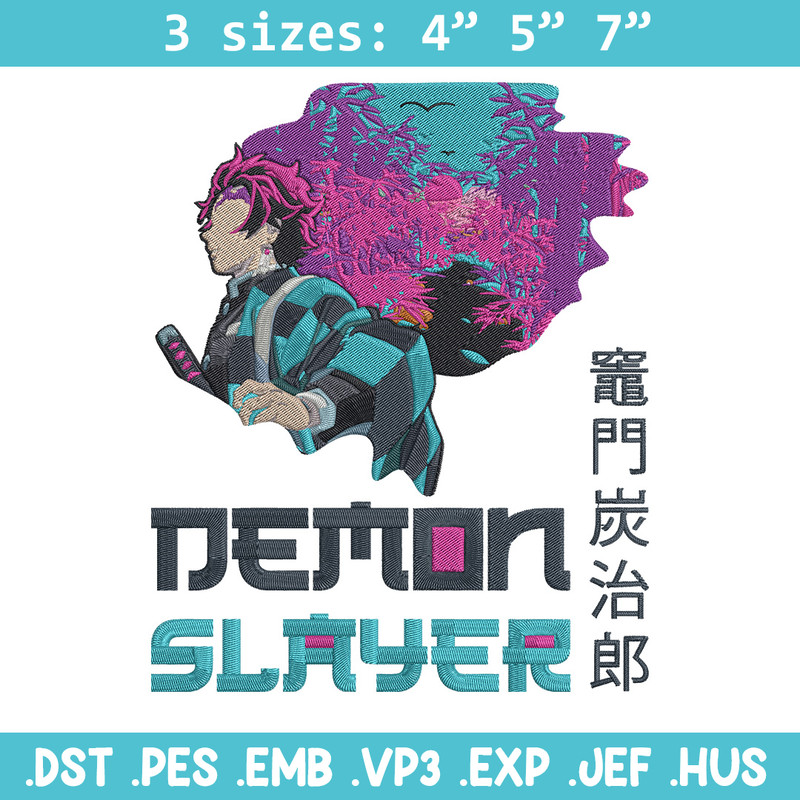 Demon slayer Embroidery Design,Demon slayer Embroidery,Embroidery File,Anime Embroidery,Anime shirt, Digital download..jpg