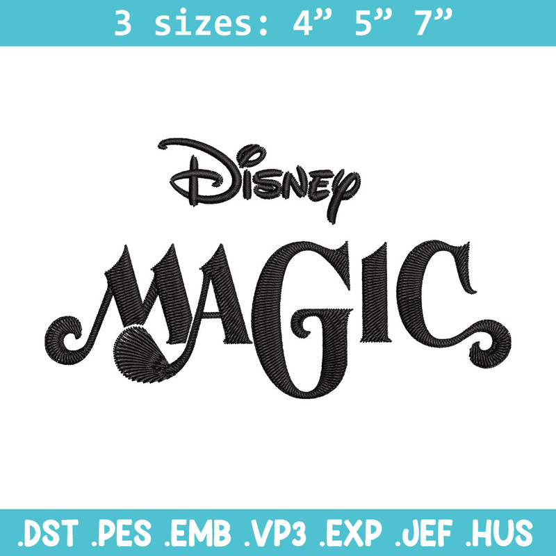 Disney Magic Embroidery Design, Disney logo Embroidery, Embroidery File, Embroidery design, Digital download..jpg