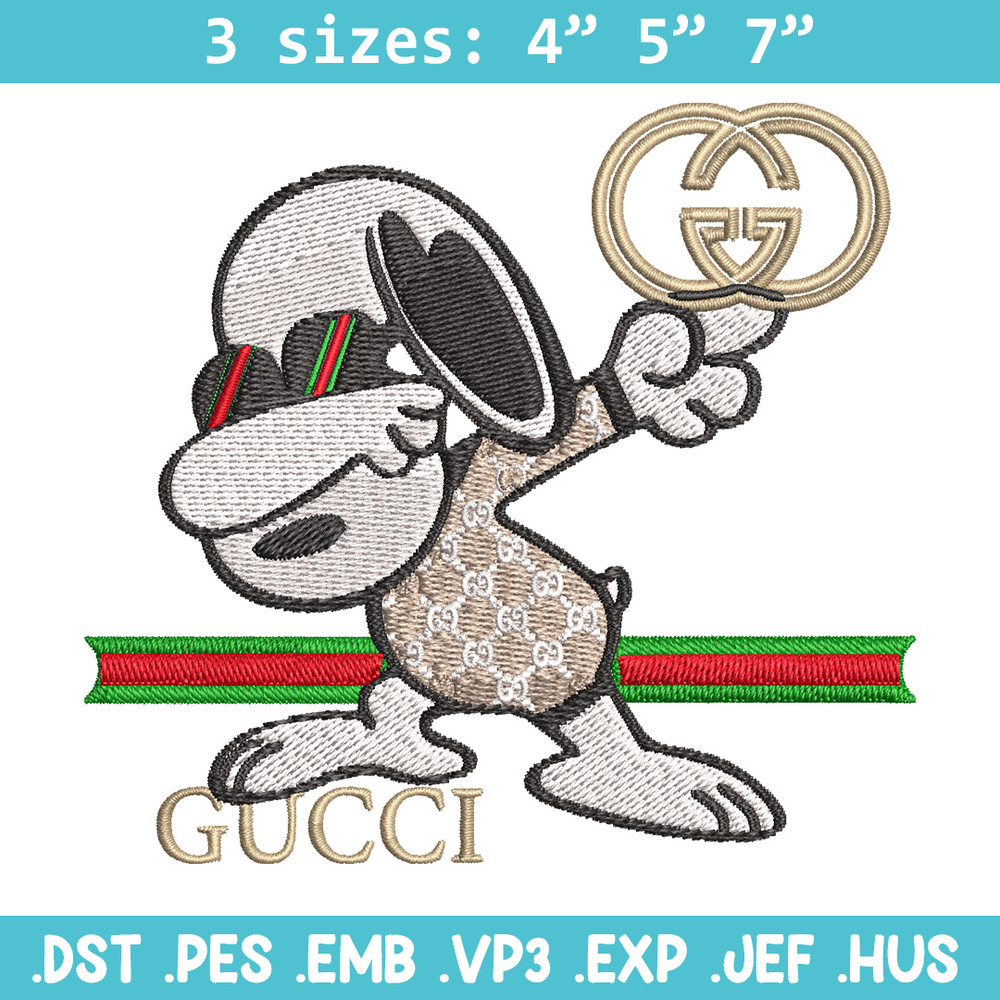 Dog cute gucci Embroidery Design, Gucci Embroidery, Embroidery File, Logo shirt, Sport Embroidery, Digital download..jpg