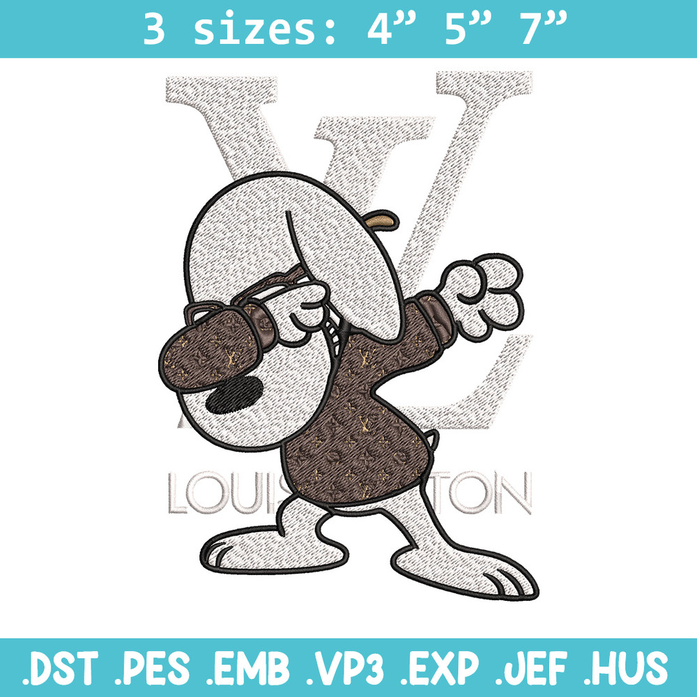 Dog louis vuitton Embroidery Design, LV Embroidery, Brand Embroidery, Embroidery File, Logo shirt, Digital download.jpg