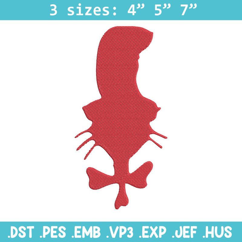 Dr Seuss Red Embroidery Design, Dr Seuss Embroidery, Embroidery File, Embroidery design, Digital download..jpg