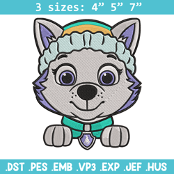 everest dog embroidery design, paw patrol embroidery, embroidery file,anime embroidery, anime shirt,digital download.