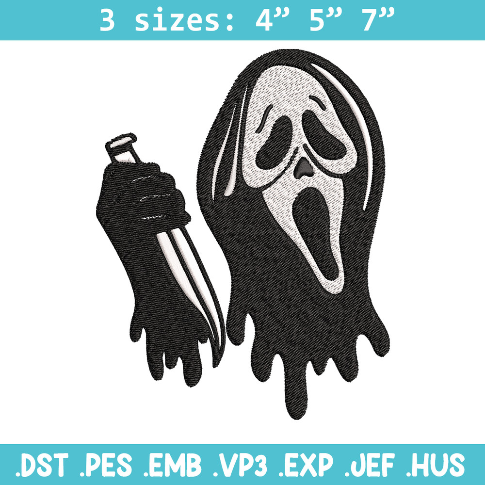 Ghost face knife Embroidery design, Horror Embroidery, Embroidery File, logo design, logo shirt, Digital download..jpg