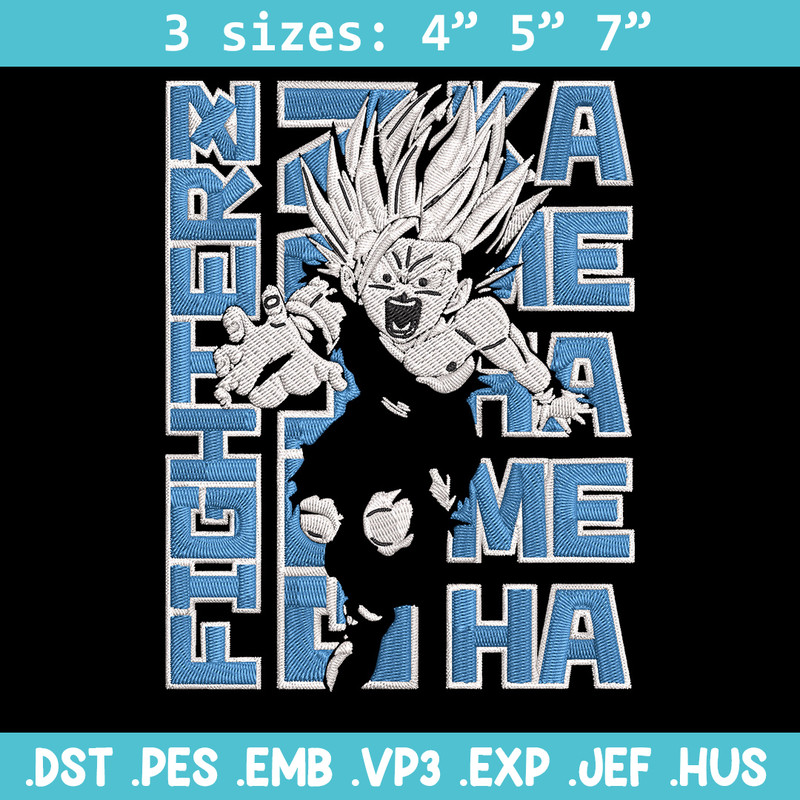 Gohan poster Embroidery Design, Dragonball Embroidery, Embroidery File, Anime Embroidery, Anime shirt, Digital download.jpg