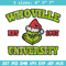 Grinch Whoville University Christmas Embroidery design, Grinch Christmas Embroidery, logo design, Digital download..jpg