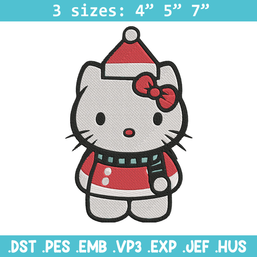 Hello kitty chrismas Embroidery Design, Kitty Embroidery,Embroidery File,Anime Embroidery, Anime shirt,Digital download.jpg