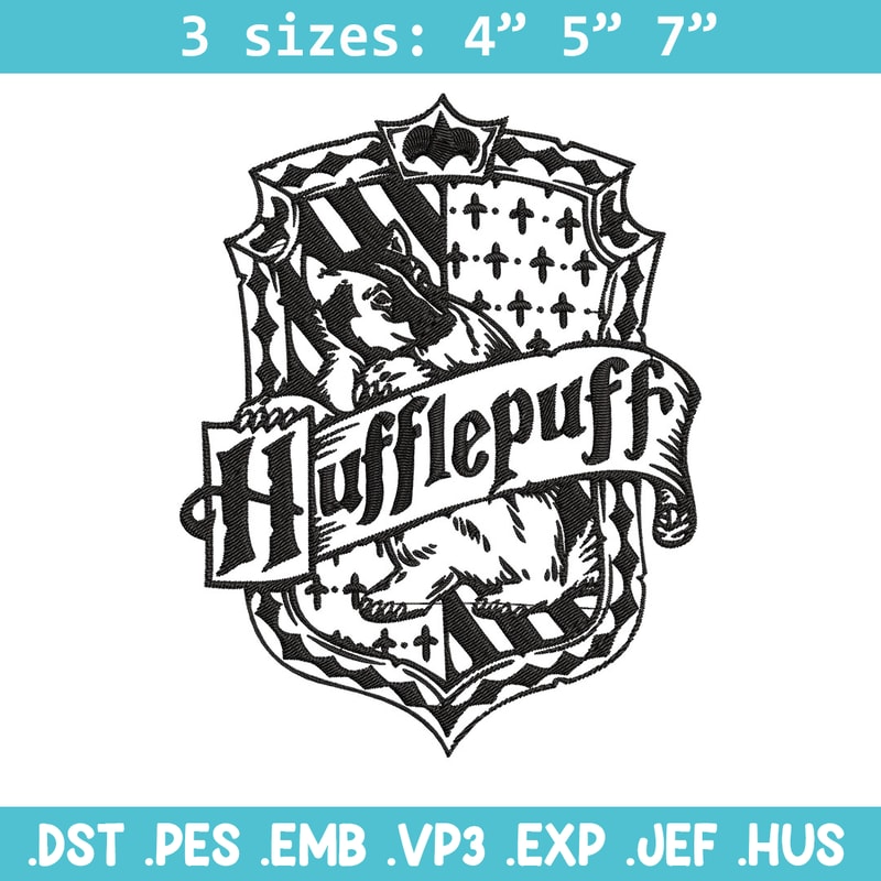 Hufflepuff Embroidery Design, logo Embroidery, Embroidery File, logo shirt, Embroidery design, Digital download..jpg