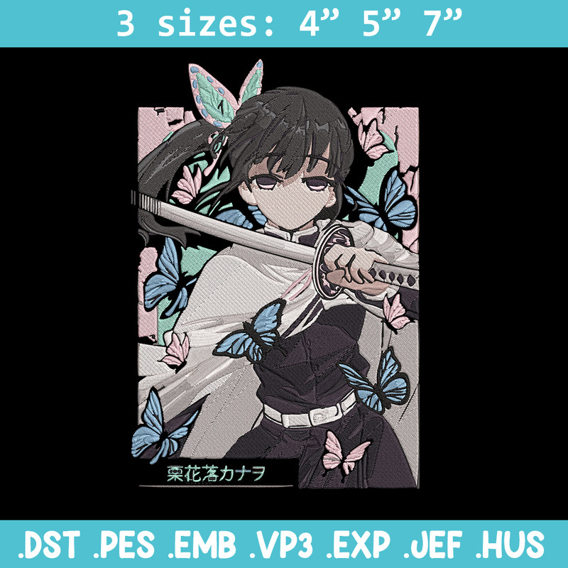 Kanao poster Embroidery Design, Demon slayer Embroidery, Embroidery File, Anime Embroidery, Digital download..jpg