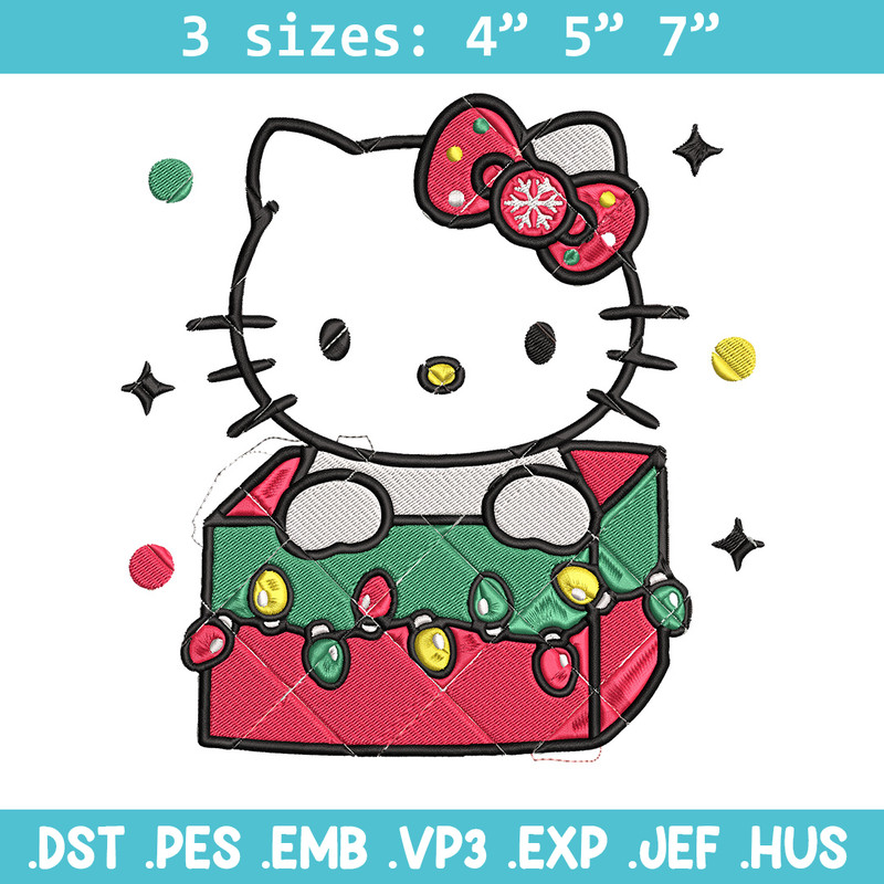 Kitty chrismas Embroidery Design, Hello kitty Embroidery, Embroidery File, Anime Embroidery,Anime shirt,Digital download.jpg