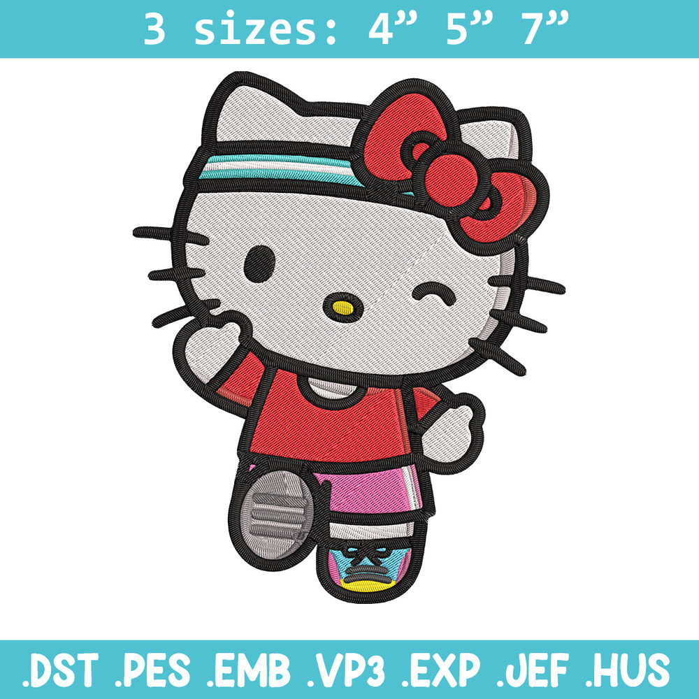 Kitty cute Embroidery Design, Hello kitty Embroidery, Embroidery File, Anime Embroidery, Anime shirt, Digital download.jpg