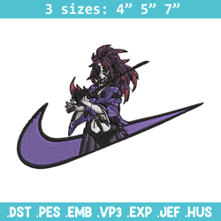 kokushibo embroidery design, demon slayer embroidery, embroidery file, nike embroidery, anime shirt, digital download