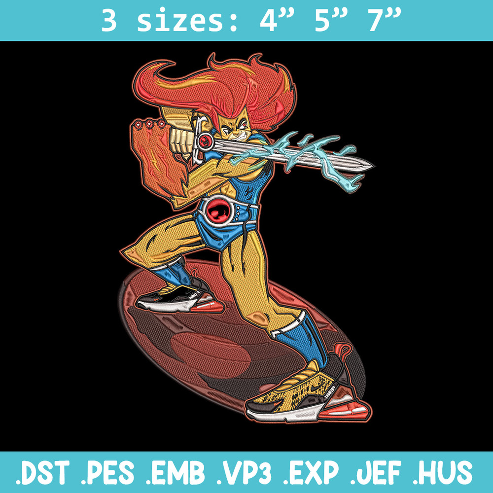 Lion O Embroidery Design, ThunderCats Embroidery, Embroidery File, Anime Embroidery, Anime shirt, Digital download.jpg