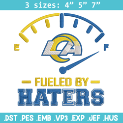 Los Angeles Rams Fueled By Haters embroidery design, Los Angeles Rams embroidery, NFL embroidery, logo sport embroidery.