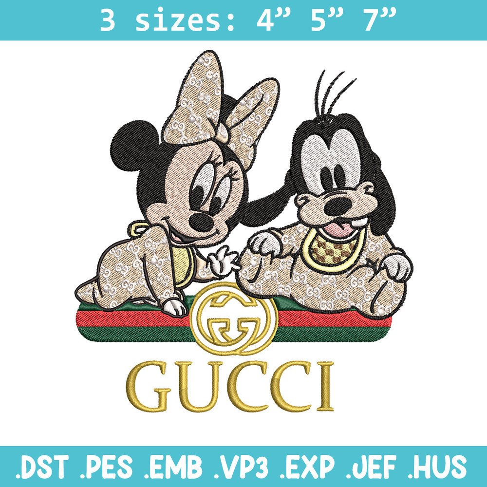 Minnie goofy baby Embroidery Design, Gucci Embroidery, Embroidery File, Logo shirt, Sport Embroidery, Digital download..jpg